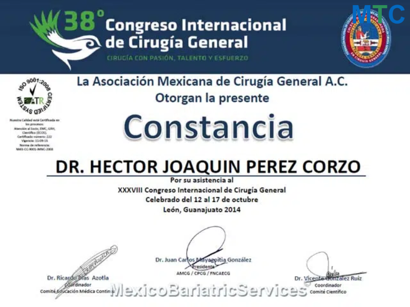 Dr. Hector Perez - Asst. at International Congress of General Surgery