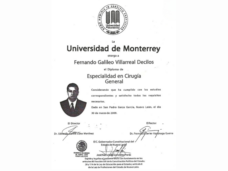 Dr. Galieleo Villareal