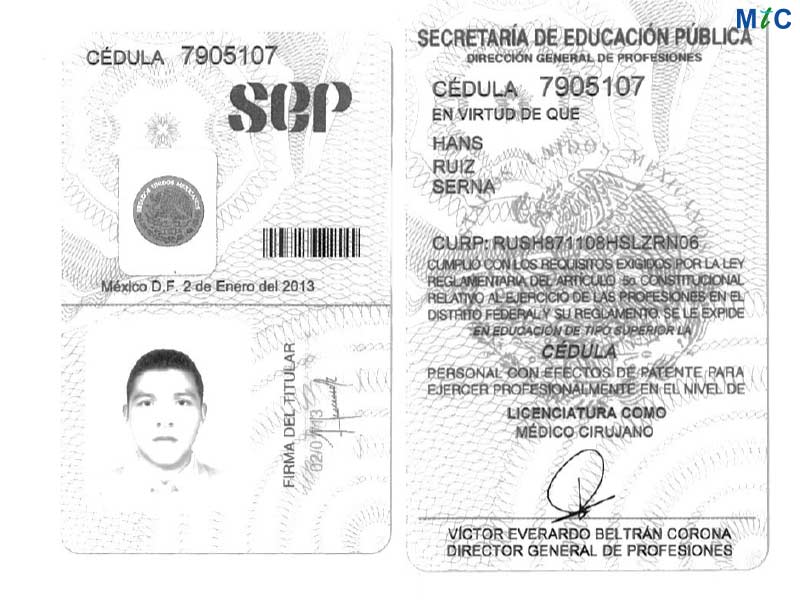 Dr Hans Ruiz Serna License