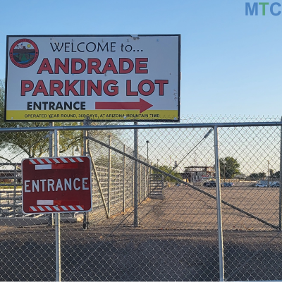 Andrade Border Crossing, California to Los Algodones.