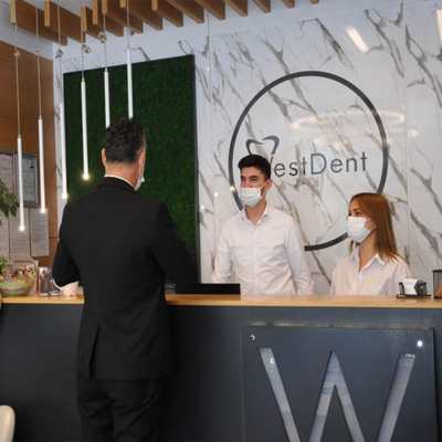 Westdent Clinic reception area