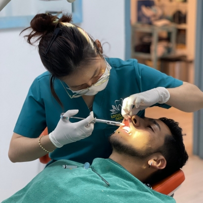 Dental treatment at Lotus Dental Da Nang, Vietnam