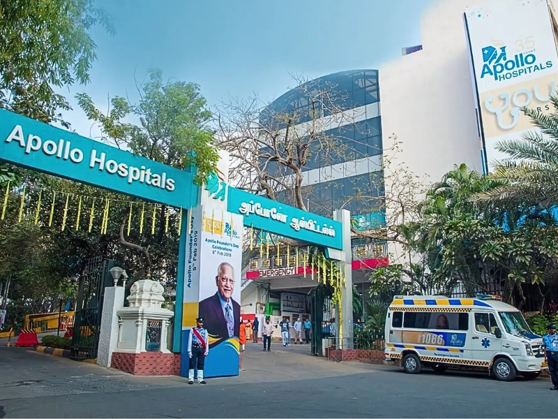 Apollo Multispecialty hospital Chennai, outside view