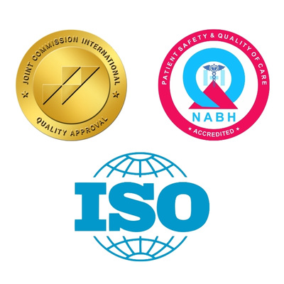 JCI, NABH, ISO accreditation 