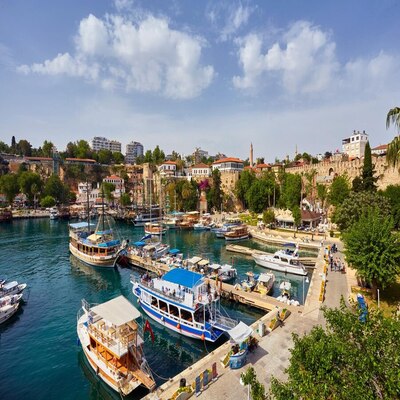 Sea port in Antalya City, Turkey