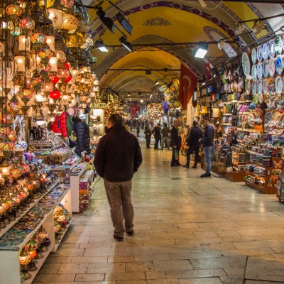 Picture of a lane in Grand Bazaar in Istanbul