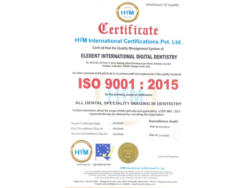 ISO certificate