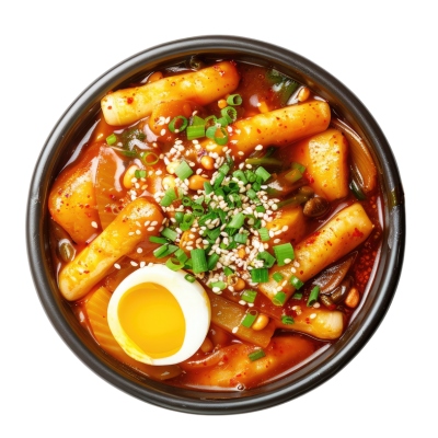 A bowl full of Tteokbokki