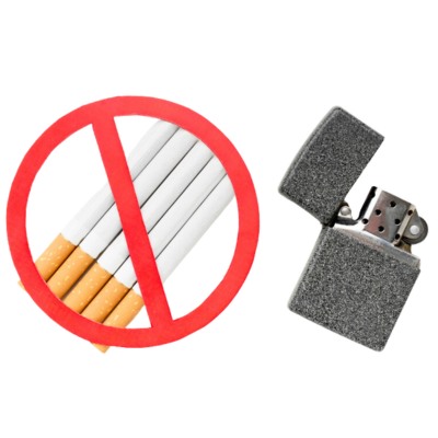 No smoking to protect dental veneers