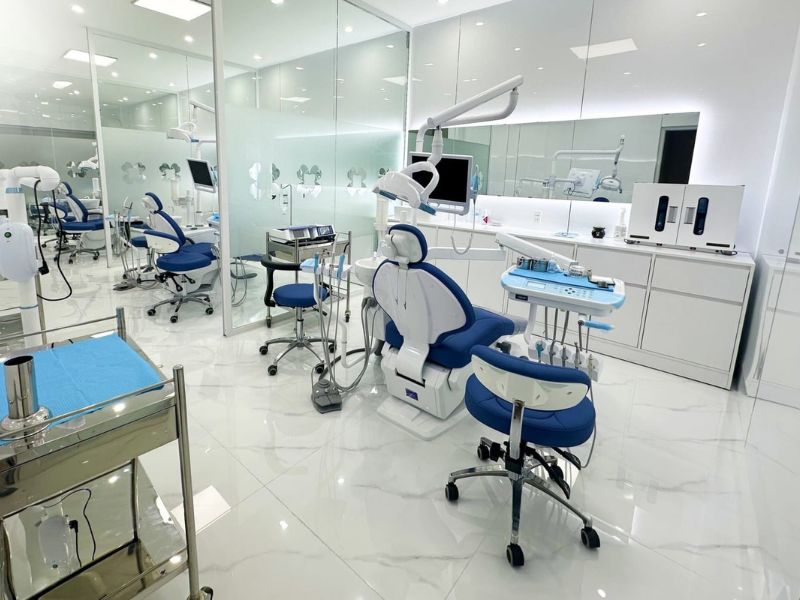 Modern dental chairs with cutting-edge technology