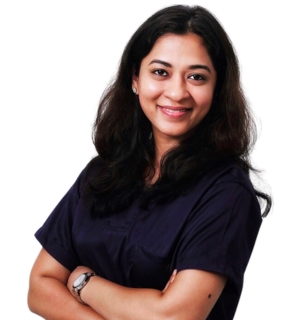 female dentist from a top clinic in india