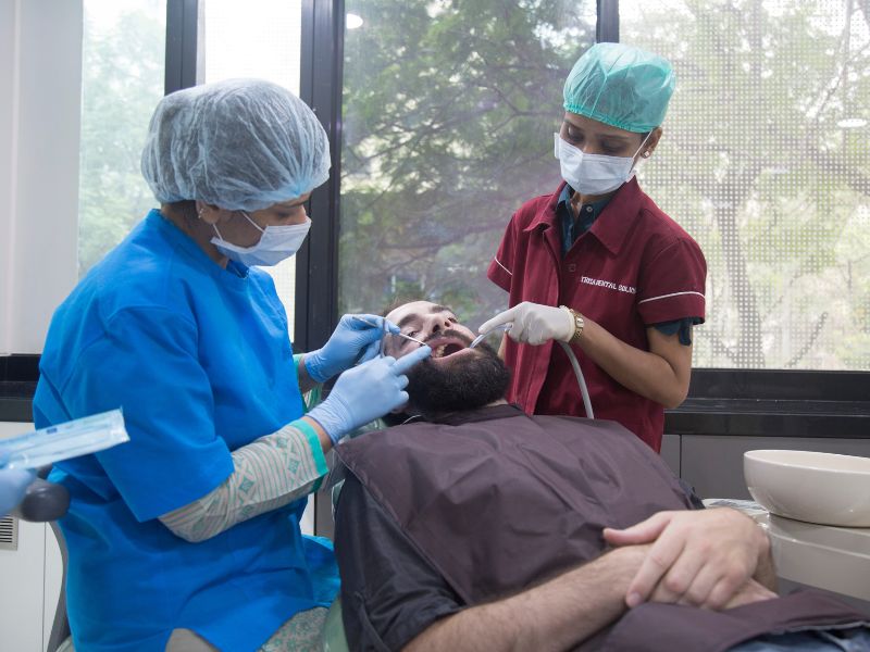 Patient at Trisa Dental Clinic