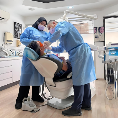 Surgery by dentists at Dentalpro center, Kuala Lmapur