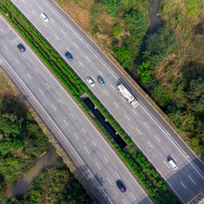 a highway in India