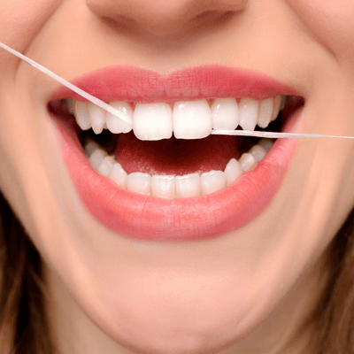 Flossing Around Implant to Prevent Infection