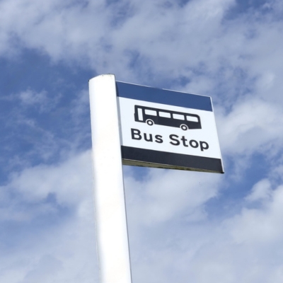 bus stop sign