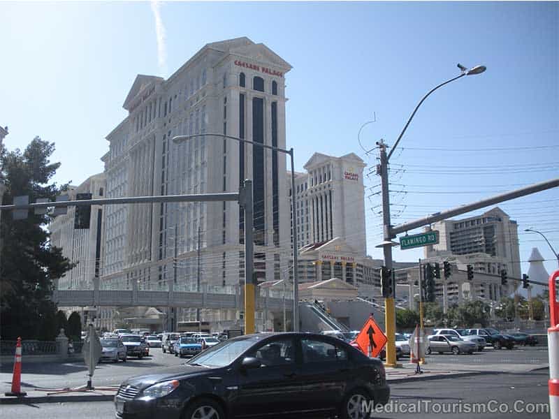 The Caesars Palace in Las Vegas