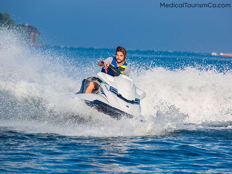 Jet Skiing at Medano Beach | Dental Tourism in Cabo