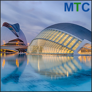 Sunset In The City Of Arts And Sciences Valencia Spain
