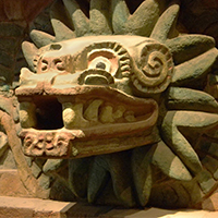 Aztec Art in History Museum 